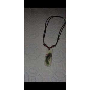 Floral Asian Ceramic Necklace